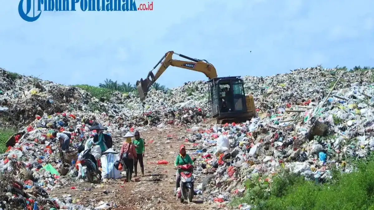 Pengelolaan Sampah di TPA Landak Beralih ke Sistem Controlled Landfill - Tribunpontianak.co.id