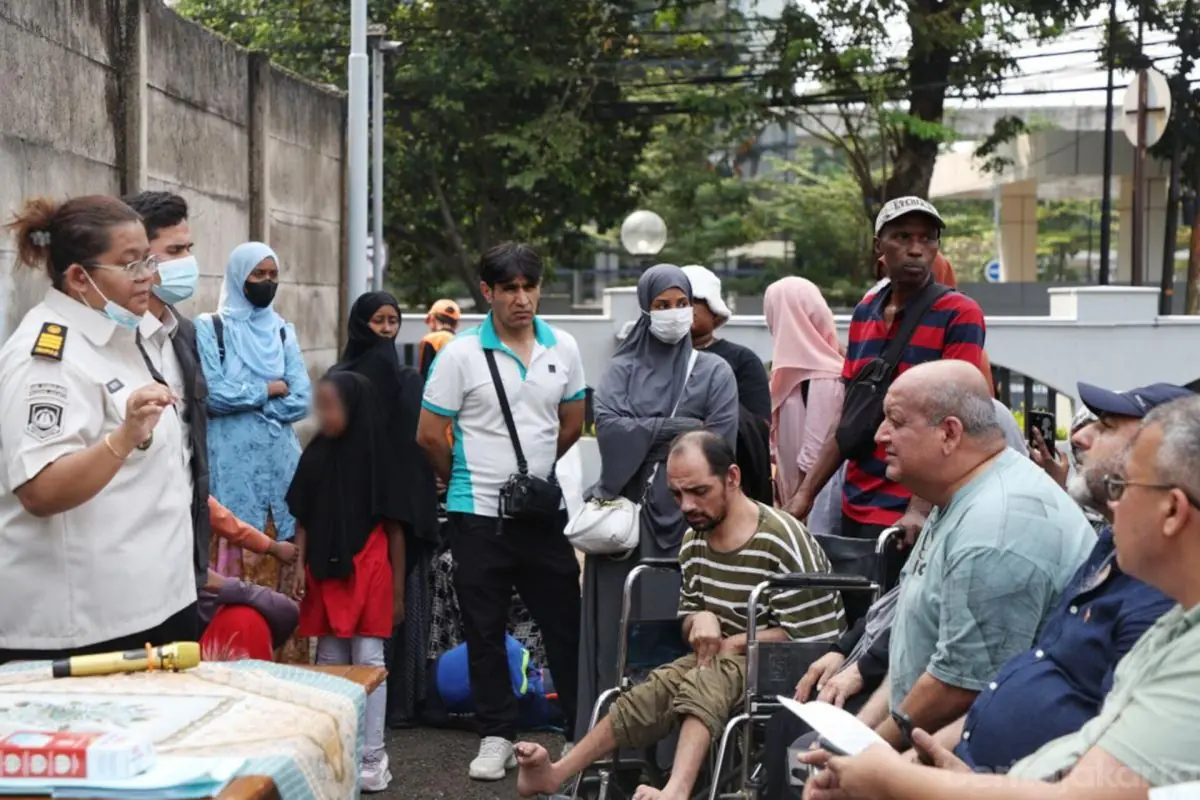 Jaksel tertibkan pengungsi WNA yang tinggal trotoar kantor UNHCR
