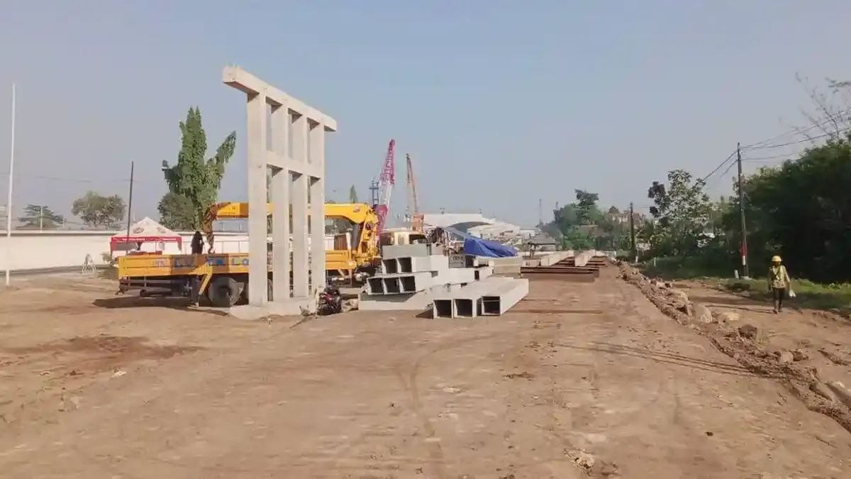 Progres Tol Yogya-Solo di Sleman Capai 86 Persen, GT Trihanggo Usung Siluet Keraton Ratu Boko - Tribunjateng.com