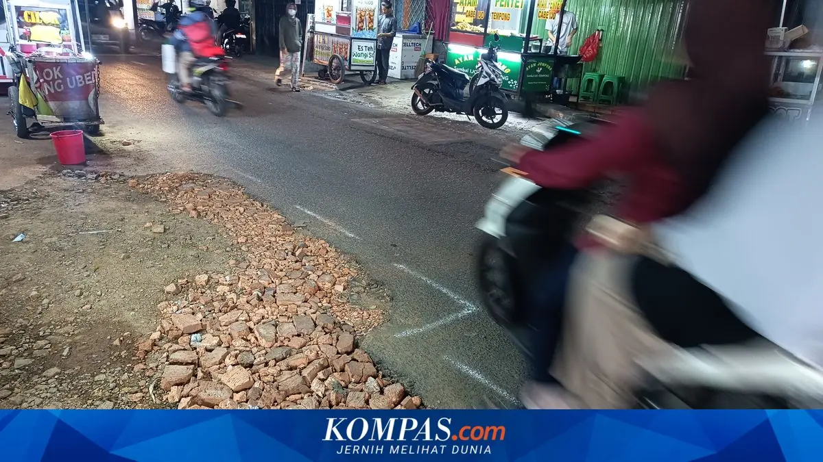 Jalan Batu Ampar Jaktim Masih Rusak akibat Bekas Galian PAM, Warga Minta Segera Diperbaiki