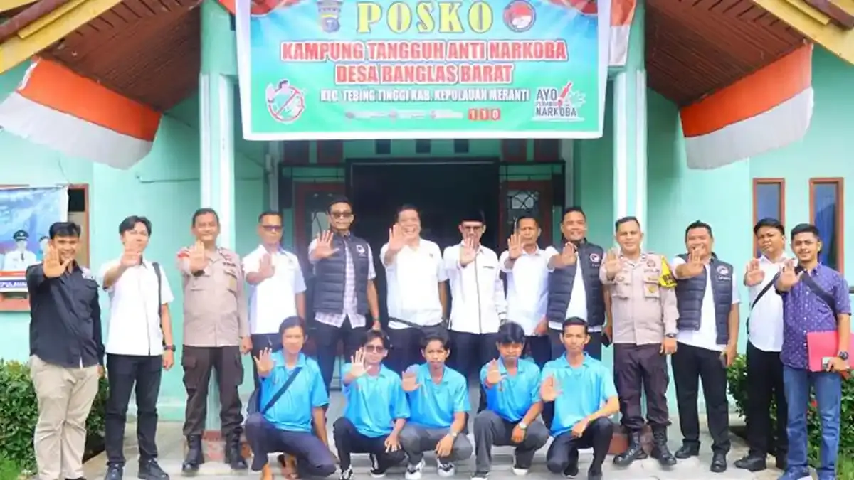 Kampung Tangguh Anti Narkoba Desa Banglas Barat Dinilai Tim Polda Riau pada Hari Bhayangkara ke-80 - Tribunpekanbaru.com