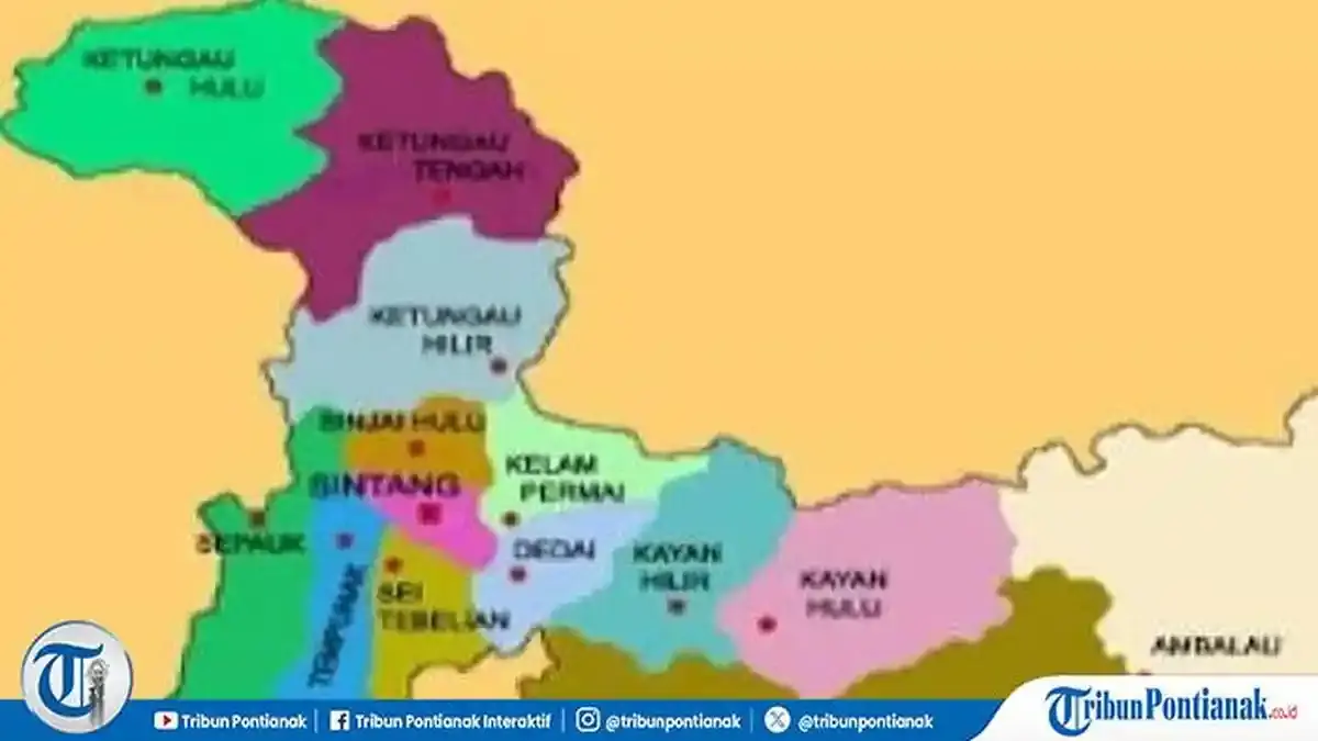 Fakta Menarik Kabupaten Sintang: Dibelah Dua Sungai Besar dan Kaya Keanekaragaman Budaya - Tribunpontianak.co.id