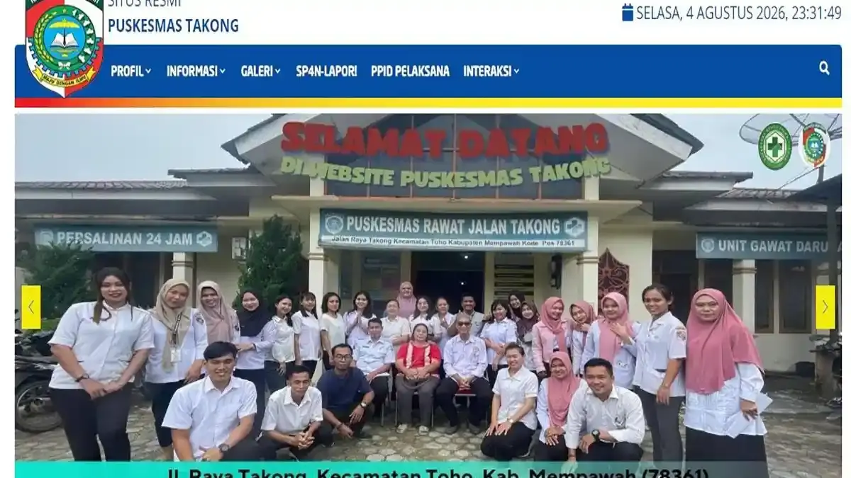 Program Pelayanan Kesehatan Dasar di Puskesmas Rawat Jalan Takong Kabupaten Mempawah - Tribunpontianak.co.id