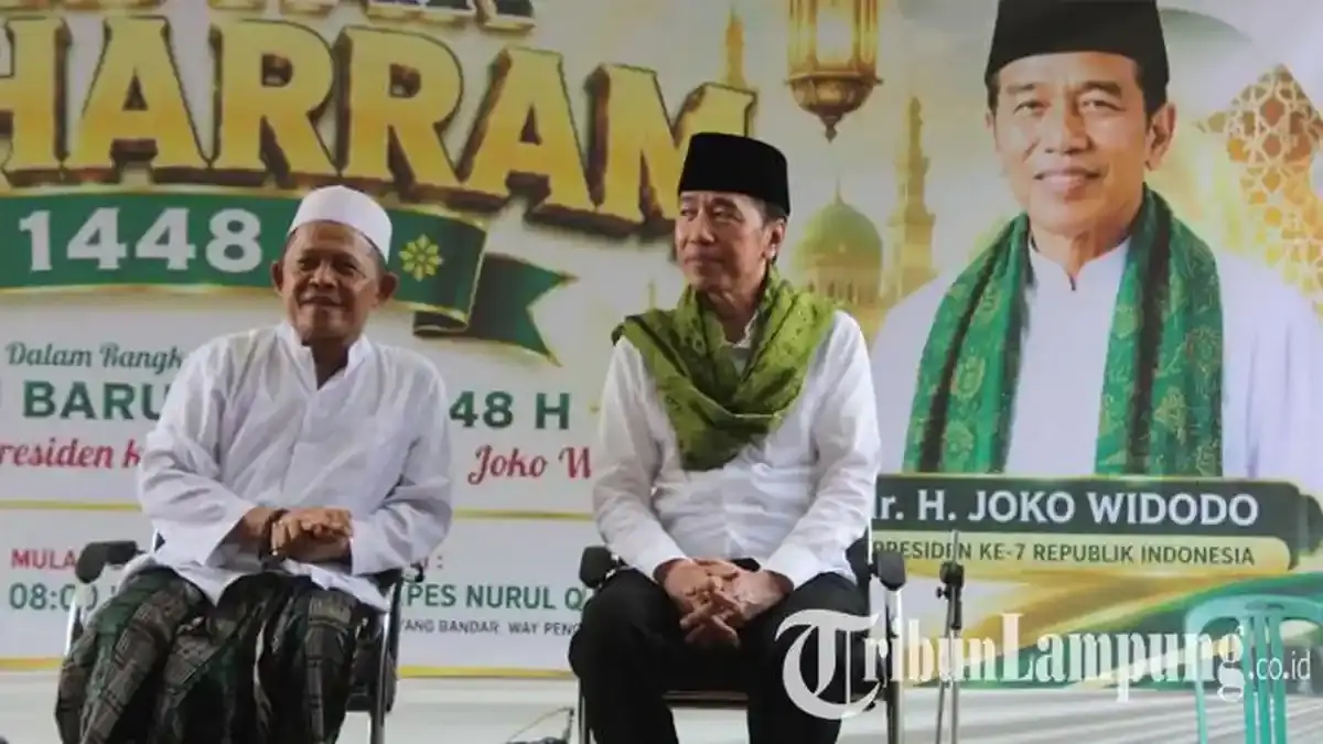 Safari Politik ke Lampung, Jokowi Tegaskan PSI Bukan Incar Target recehan - Tribunlampung.co.id