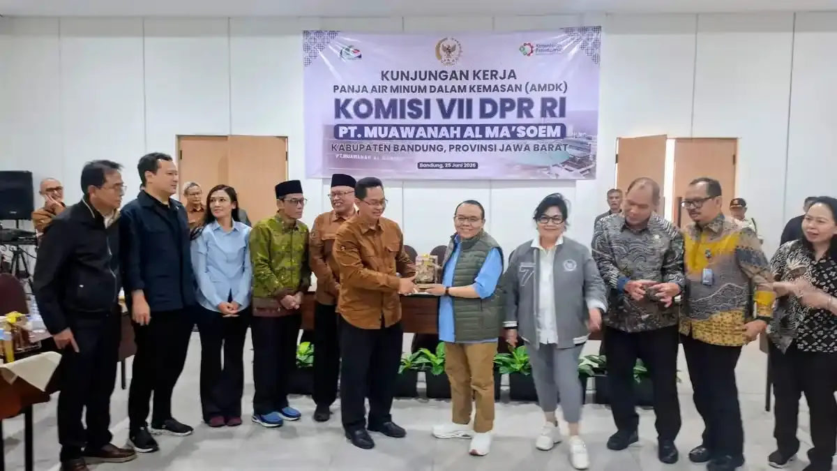 Kunjungi PT Muawanah Al Ma'soem, Komisi VII DPR RI Siapkan Penguatan Regulasi Industri AMDK - Tribunjabar.id