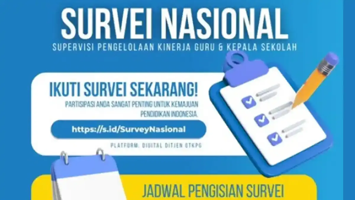 Link dan Cara Isi Survei Supervisi Pengelolaan Kinerja 2026 Guru dan Kepala Sekolah - Tribunsumsel.com