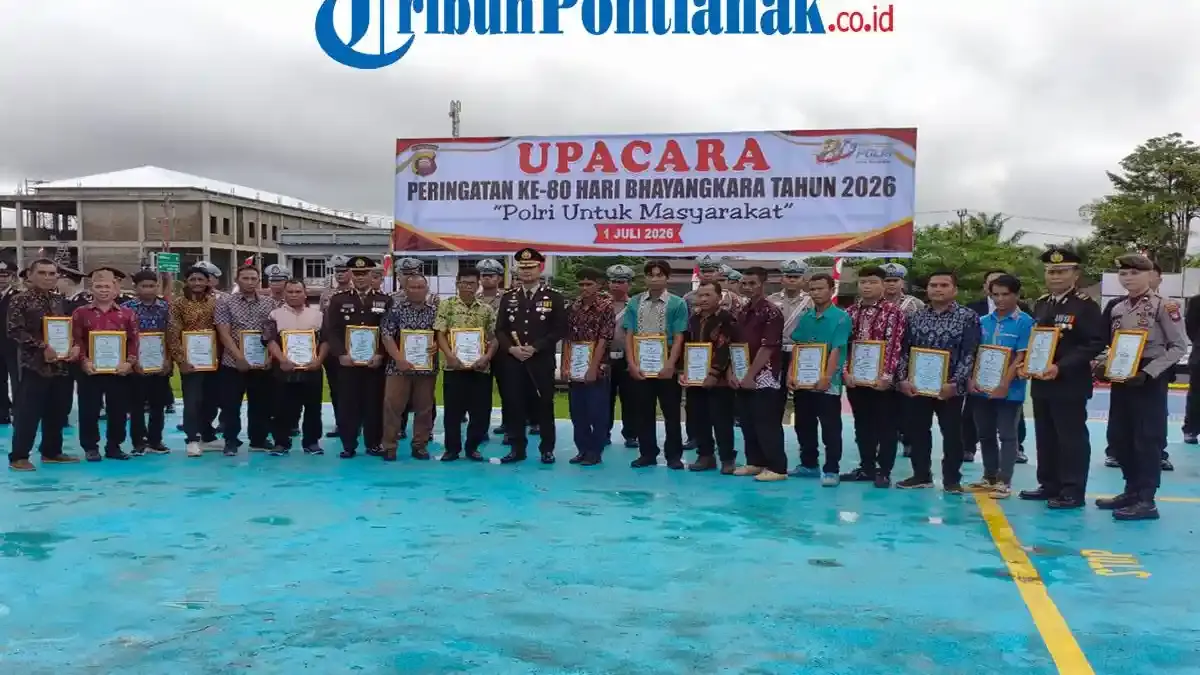 87 Orang Terima Penghargaan dari Polres Sekadau, Sinergi dalam Tugas Kemanusiaan - Tribunpontianak.co.id