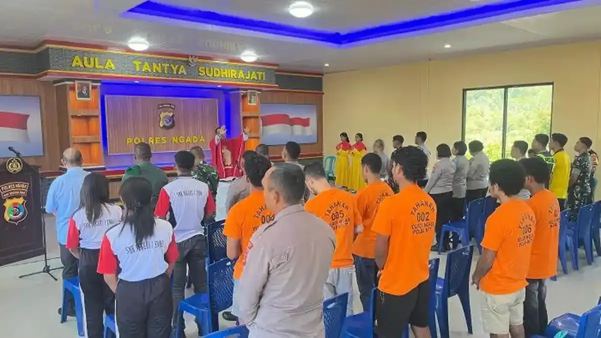 Misa Jumat Pertama di Polres Ngada Hadirkan Tahanan, Wujud Pembinaan Rohani dan Pemulihan Spiritual - Pos-kupang.com