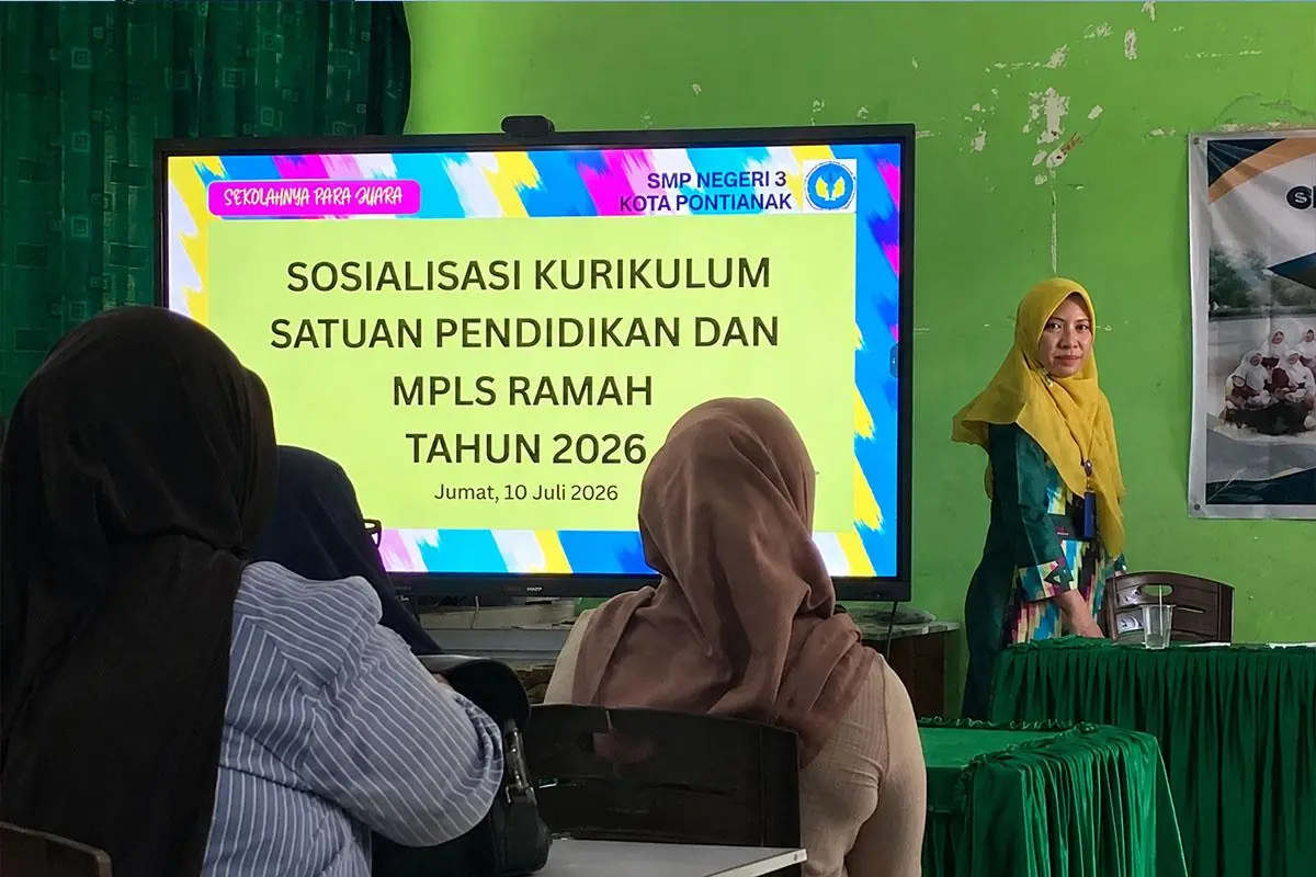 Wali Murid Berharap MPLS SMPN 3 Pontianak 2026 Berjalan Lancar, Siswa Cepat Beradaptasi - Tribunpontianak.co.id