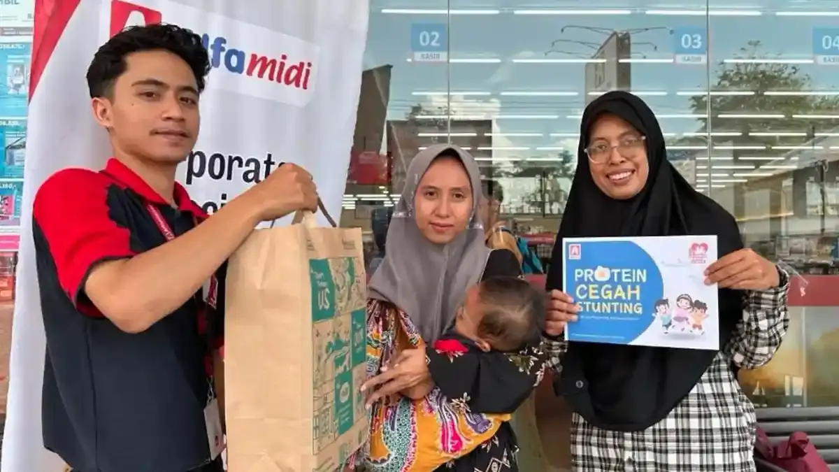 Gempur Stunting, Alfamidi Lanjutkan Program bagi 12 Ribu Telur Pemenuhan Gizi Anak Pasuruan - Surya.co.id