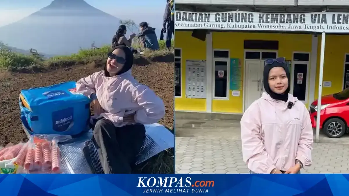 Viral, Kisah Tiya Jualan Es Krim di Puncak Gunung Kembang Ketinggian 2.340 Mdpl