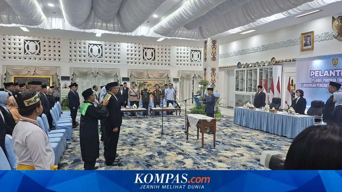 Lantik Pejabat di Tengah APBD Anjlok hingga Rp 1 Triliun, Gubernur Kalteng: Kepala OPD Harus Kreatif