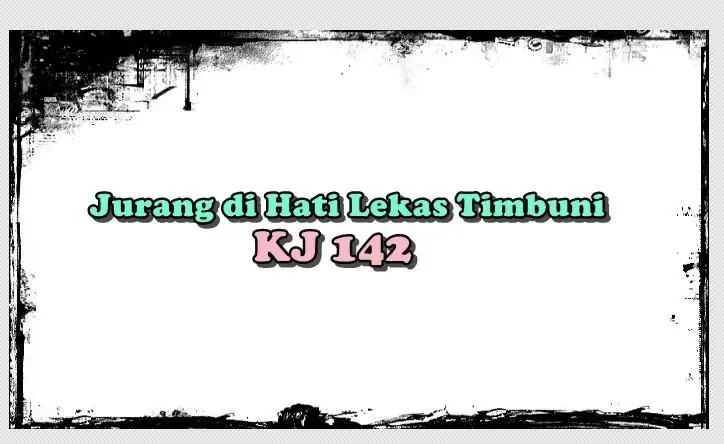 Lirik Lagu Jurang di Hati Lekas Timbuni - KJ 142 - Tribunmanado.co.id