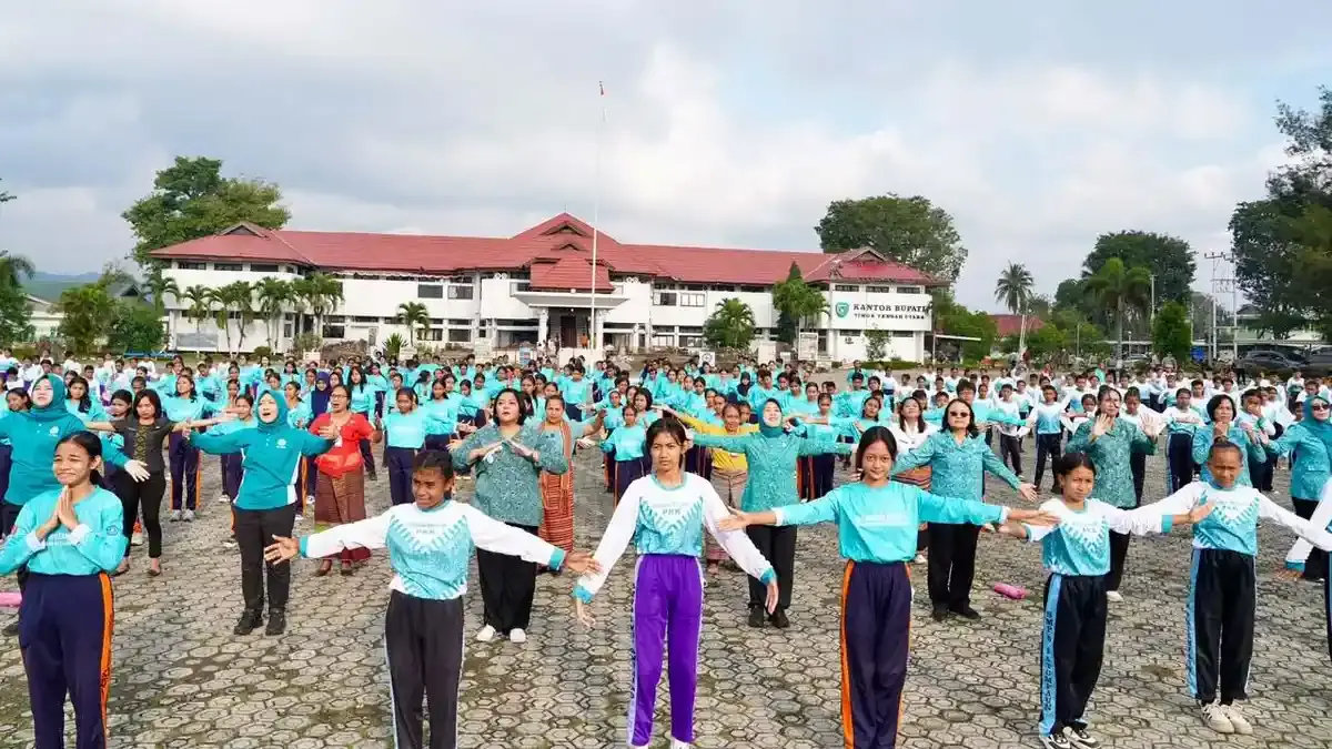 Ketum TP PKK Ajak Pelajar TTU NTT Siapkan Diri Menuju Generasi Indonesia Emas 2045 - Tribunnews.com