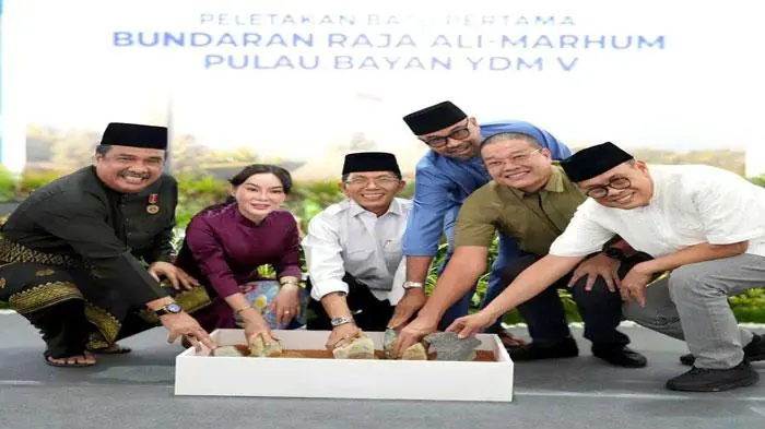 Tingkatkan Estetika Kota, BP Batam Mulai Bangun Bundaran Raja Ali Marhum Pulau Bayan - Tribunbatam.id