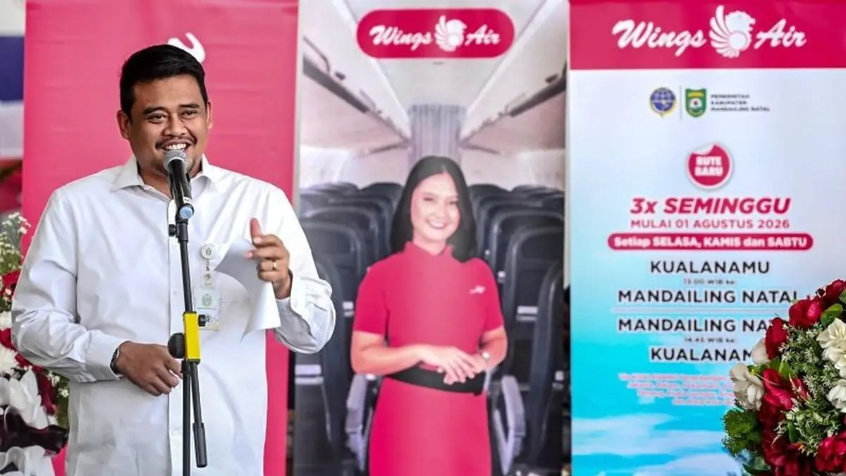 Gubernur Sumut Resmikan Penerbangan Kualanamu Madina Wings Air, Perkuat Konektivitas Daerah - merdeka.com
