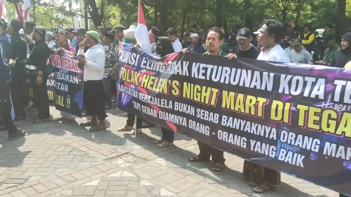 Dekat Masjid dan Pesantren, Kehadiran Tempat Hiburan Helens Night Market di Tegal Picu Amarah Warga - Tribunjateng.com