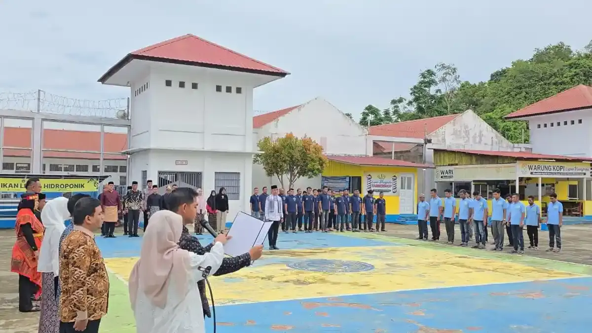 Lapas Blangpidie Gelar Upacara Peringatan Hari Keluarga Nasional Ke-33 - Serambinews.com