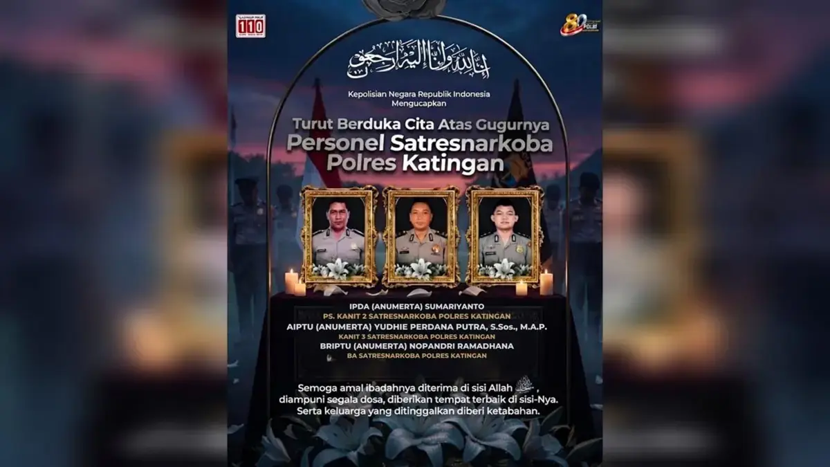 Kenaikan Pangkat Anumerta untuk 3 Personel Polres Katingan yang Gugur saat Gerebek Bandar Narkoba