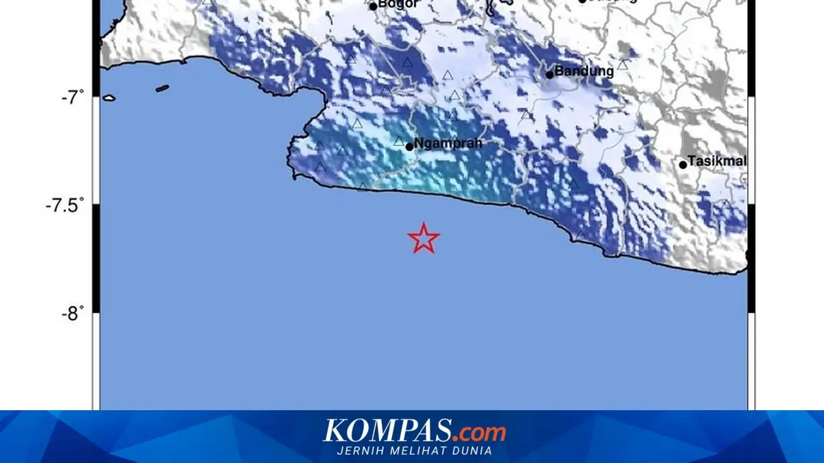 Gempa M 4,3 Guncang Sukabumi, Dipicu Sesar Aktif Bawah Laut