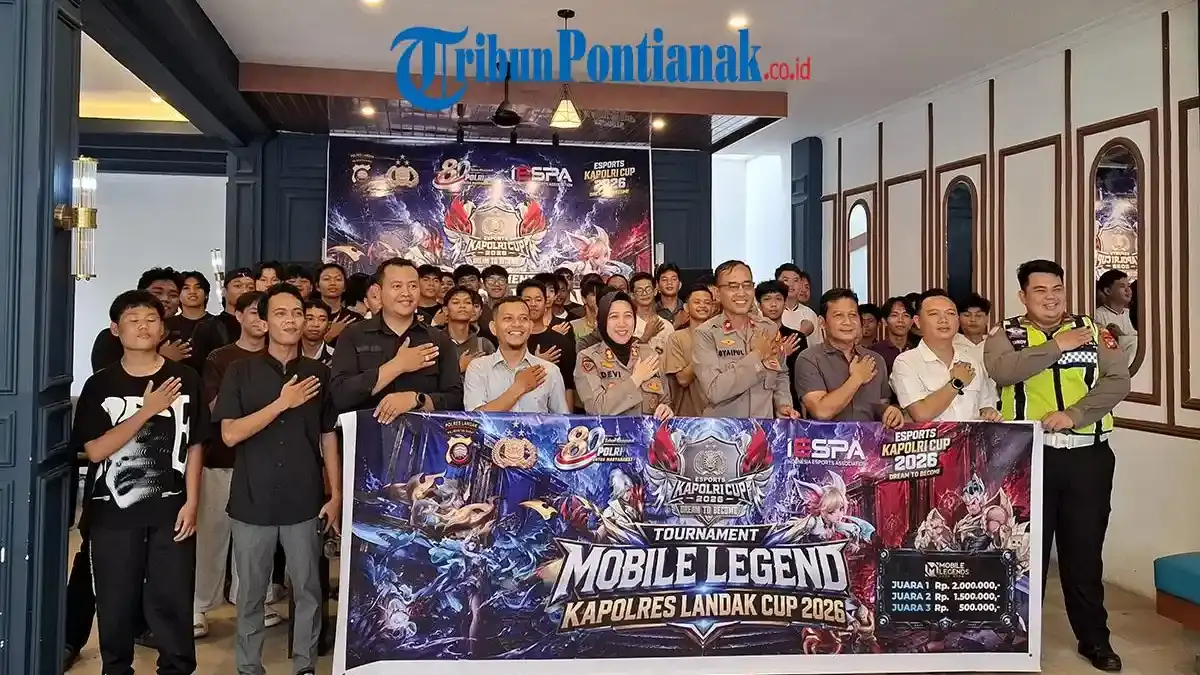 19 Tim Beradu di Turnamen Mobil Legend Kapolres Landak Cup 2026 - Tribunpontianak.co.id