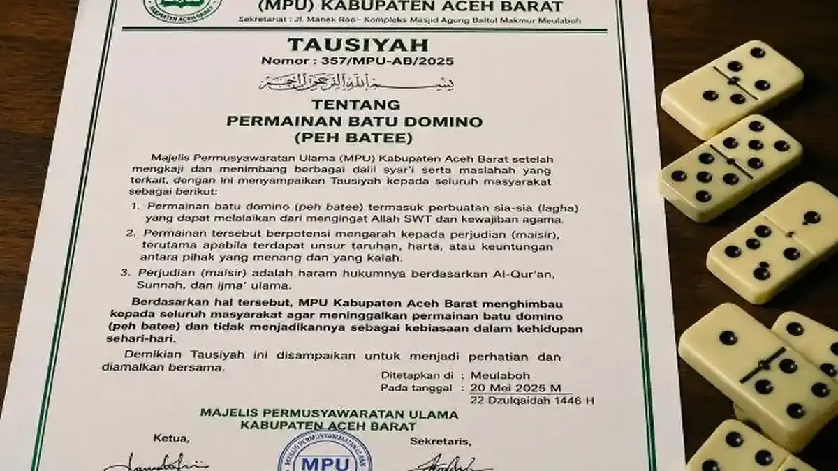 Tegas! Ulama Aceh Barat Haramkan “Peh Batee”, Bikin Lalai & Potensi Judi - Serambinews.com