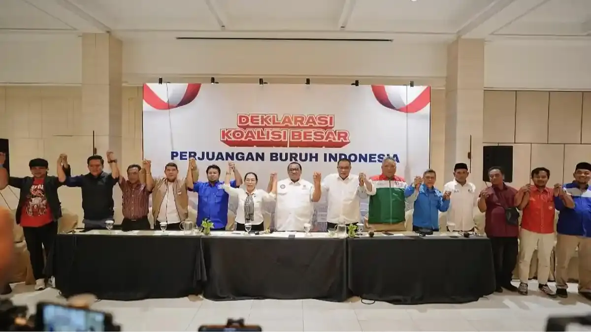 Kawal UU Ketenagakerjaan, 16 Konfederasi Deklarasi Koalisi Besar Perjuangan Buruh Indonesia - Tribunnews.com