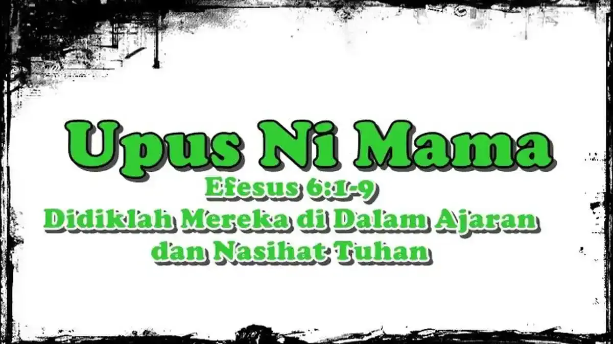 Renungan Wanita Kaum Ibu Kristen, Efesus 6:1-9, Didiklah Mereka di Dalam Ajaran dan Nasihat Tuhan - Tribunmanado.co.id