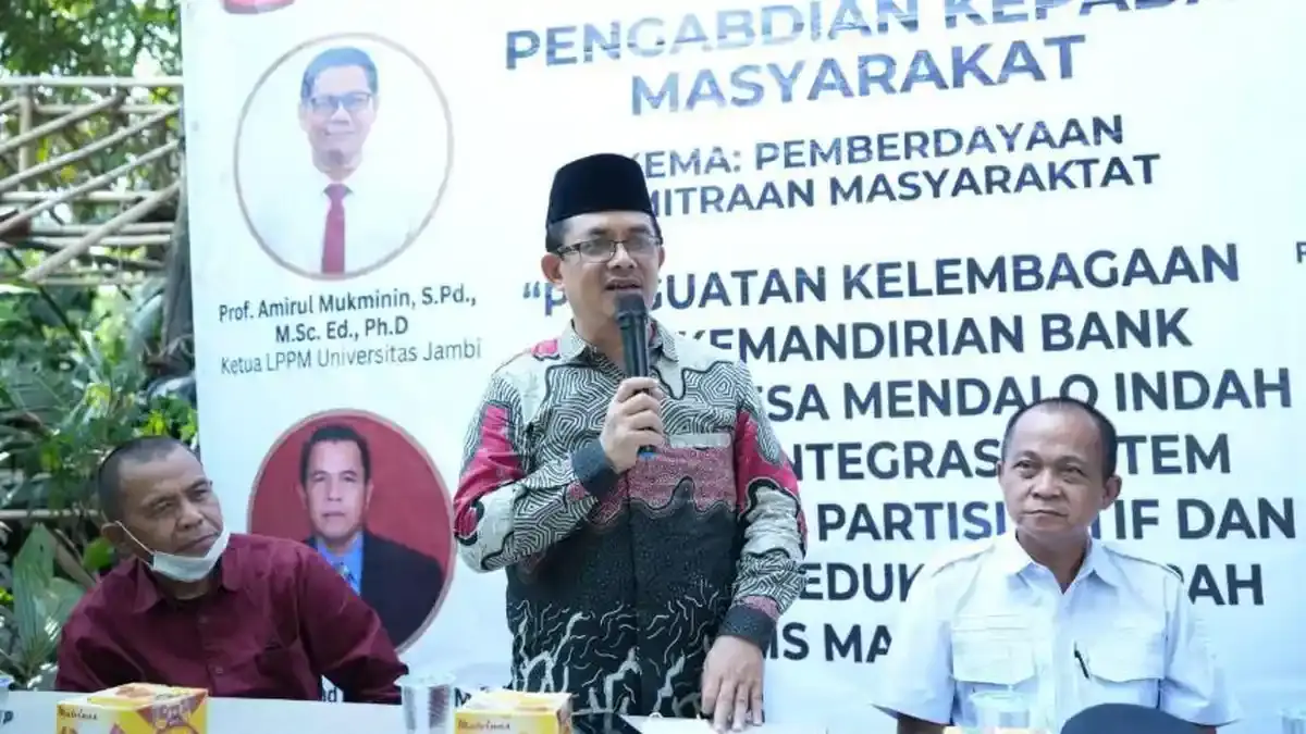 Mesin Pengolah Sampah Resmi Beroperasi, UNJA Perkuat Pengelolaan Bank Sampah Desa Mendalo Indah - Tribunjambi.com